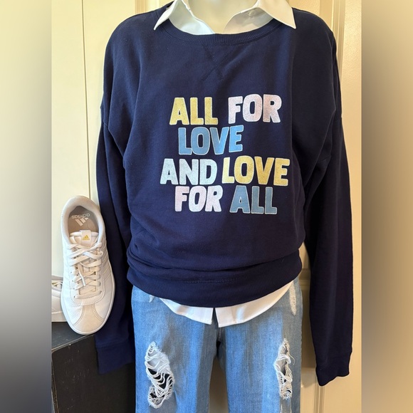 New Directions Navy Sweatshirt, size XL - Picture 1 of 5
